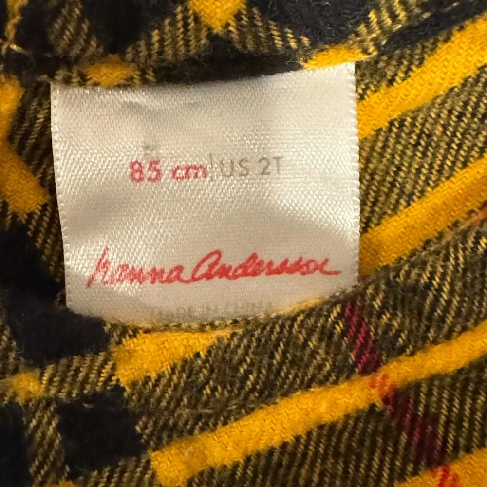 Hanna Andersson Yellow Plaid/Tartan Hanukkah Christmas Dress 2T Yellow Plaid